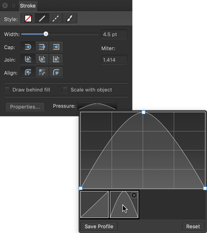 Custom pressure profile