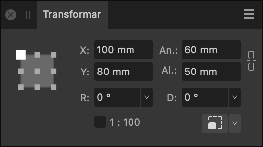 Panel Transformar