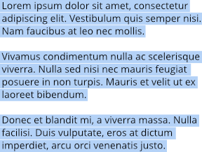 Sélection de tous les paragraphes