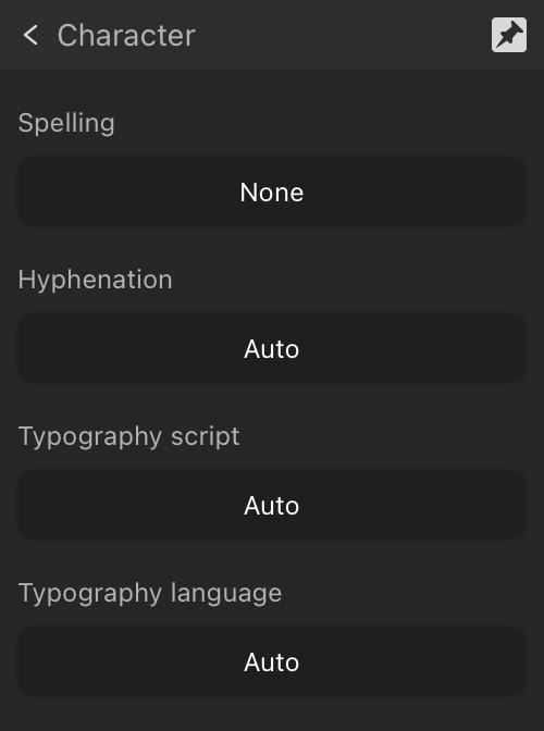 Expanded Language subsection