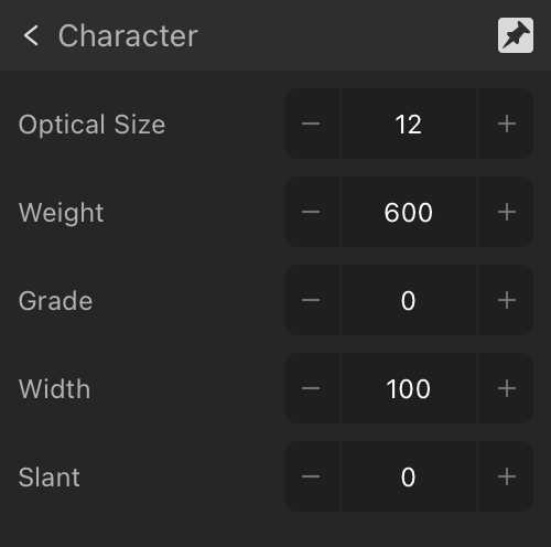 Expanded Variations subsection