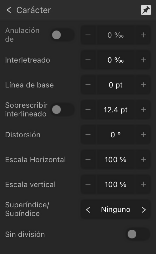 Subsección Colocación expandida