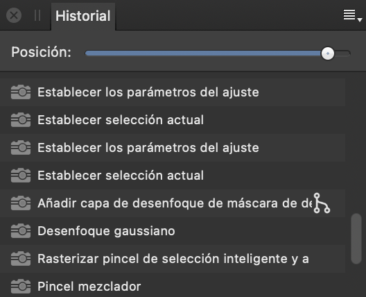 panel Historial