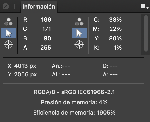 Panel Información