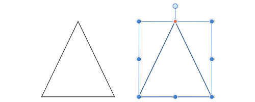 isosceles triangle shape