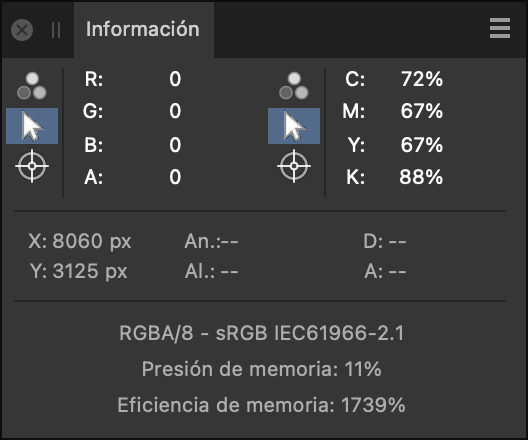 Panel Información