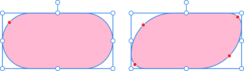 Alternatives de rectangle arrondi