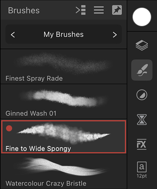 Custom Brushes example