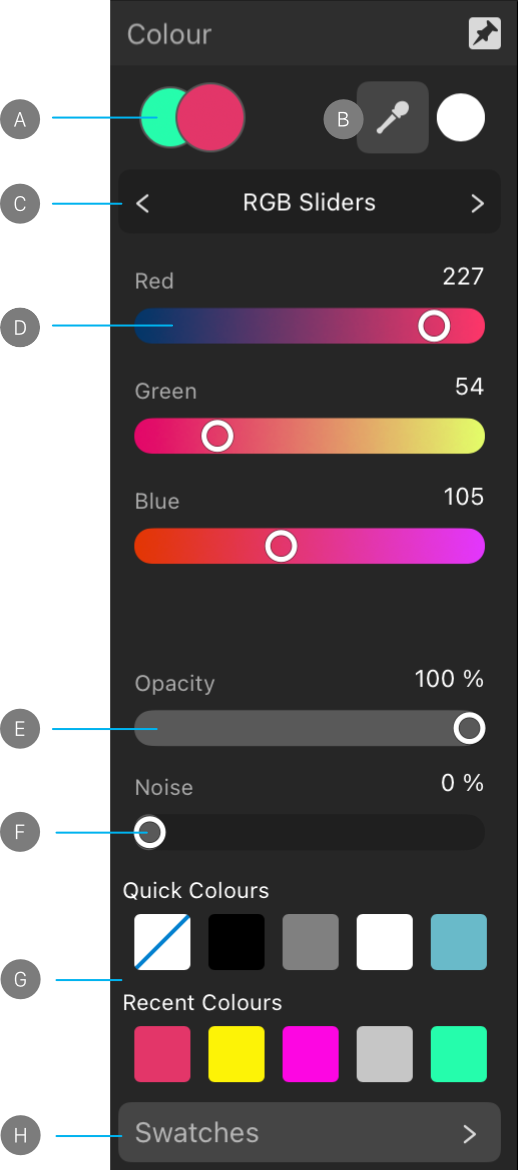 Colour panel