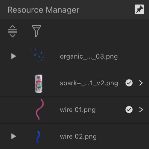 Resource Manager panel