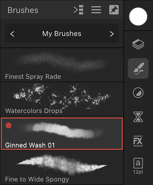 Custom Brushes example