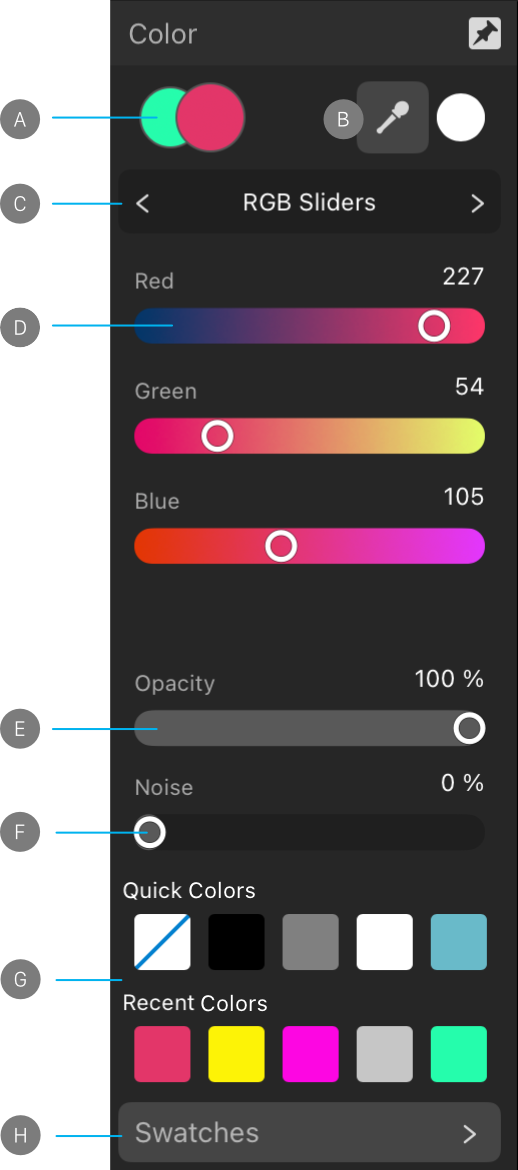 Color panel