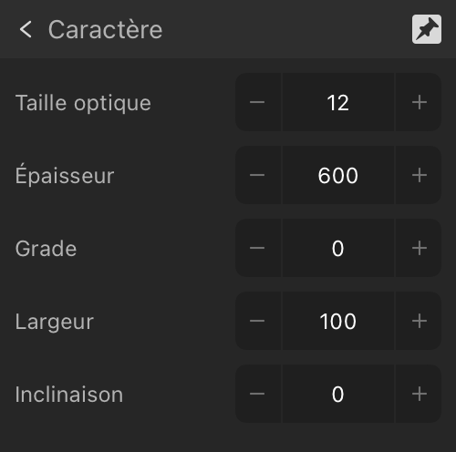 Sous-section Variantes développée