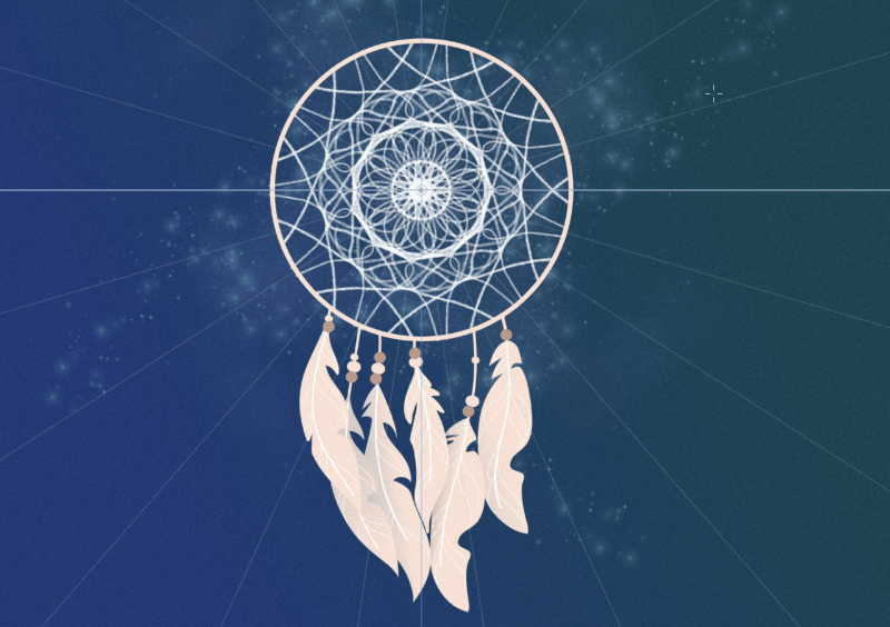 Mirrored dreamcatcher