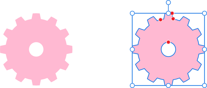 Zahnrad mit Standardeinstellungen