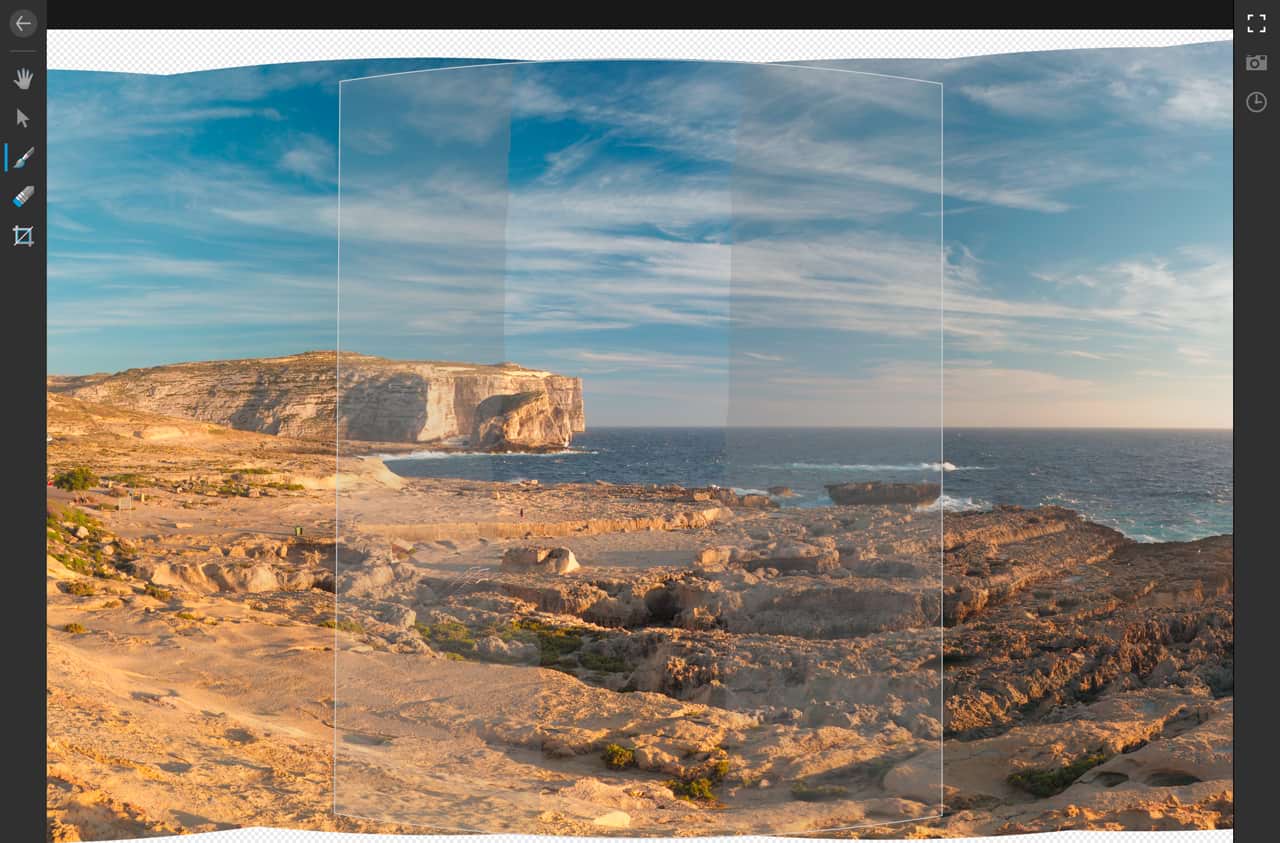 panorama user interface