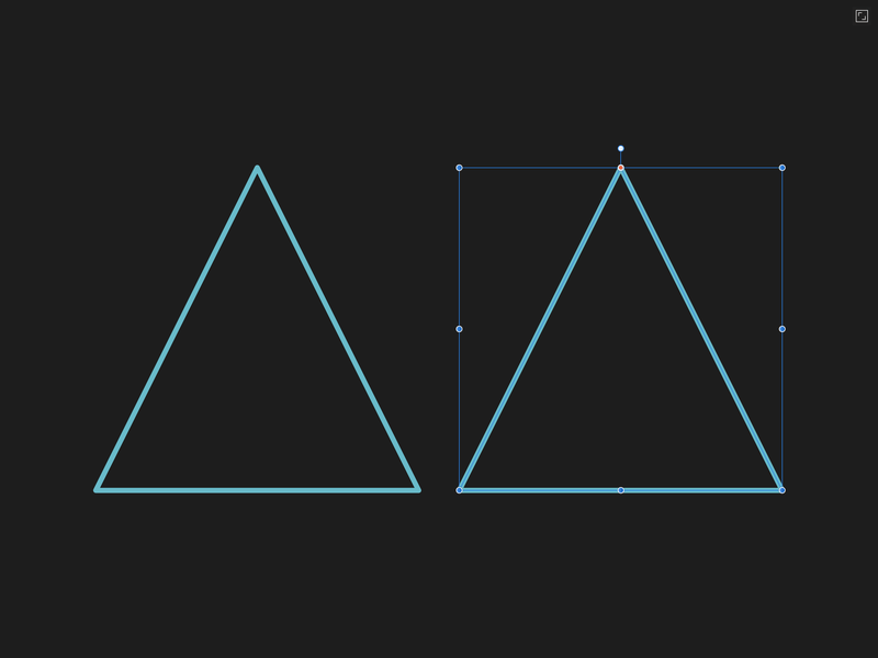 Triangle par défaut