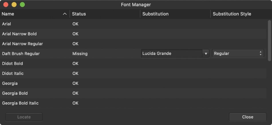 Font Manager