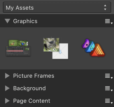 Asset personalizzati