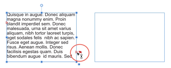 affinity publisher frame text tool will not resize