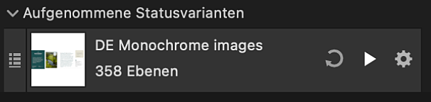 Ein aufgenommener Status