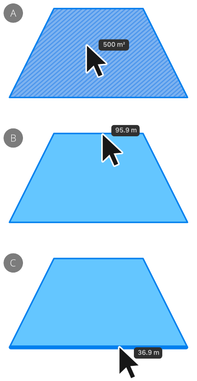 Measuring single-object areas with the Area Tool