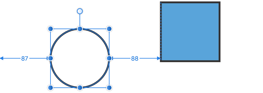 Measuring guides with nudge