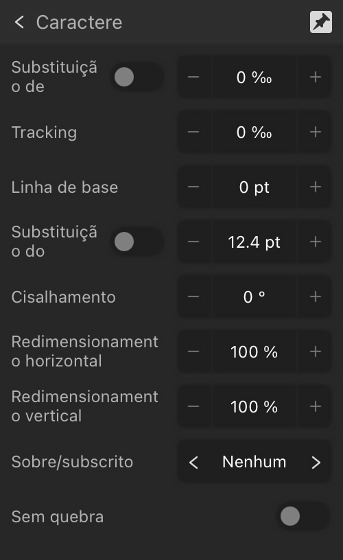 Subseção expandida Posicionamento