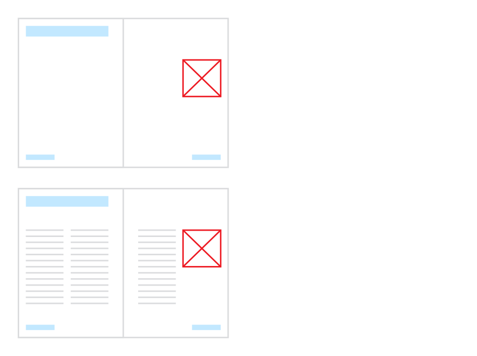 Master page and a publication page to which it is applied